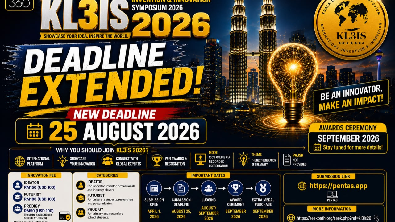 Kuala Lumpur International Invention & Innovation Symposium 2026 iid competition poster